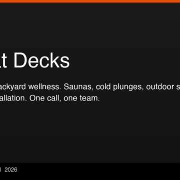 Sweat Decks Simplifies Backyard Spa Construction with Full-Service Design and Installation Sweat Decks Simplifies Backyard Spa Construction with Full-Service Design and Installation